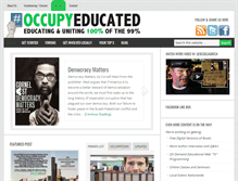 Tablet Screenshot of occupyeducated.org